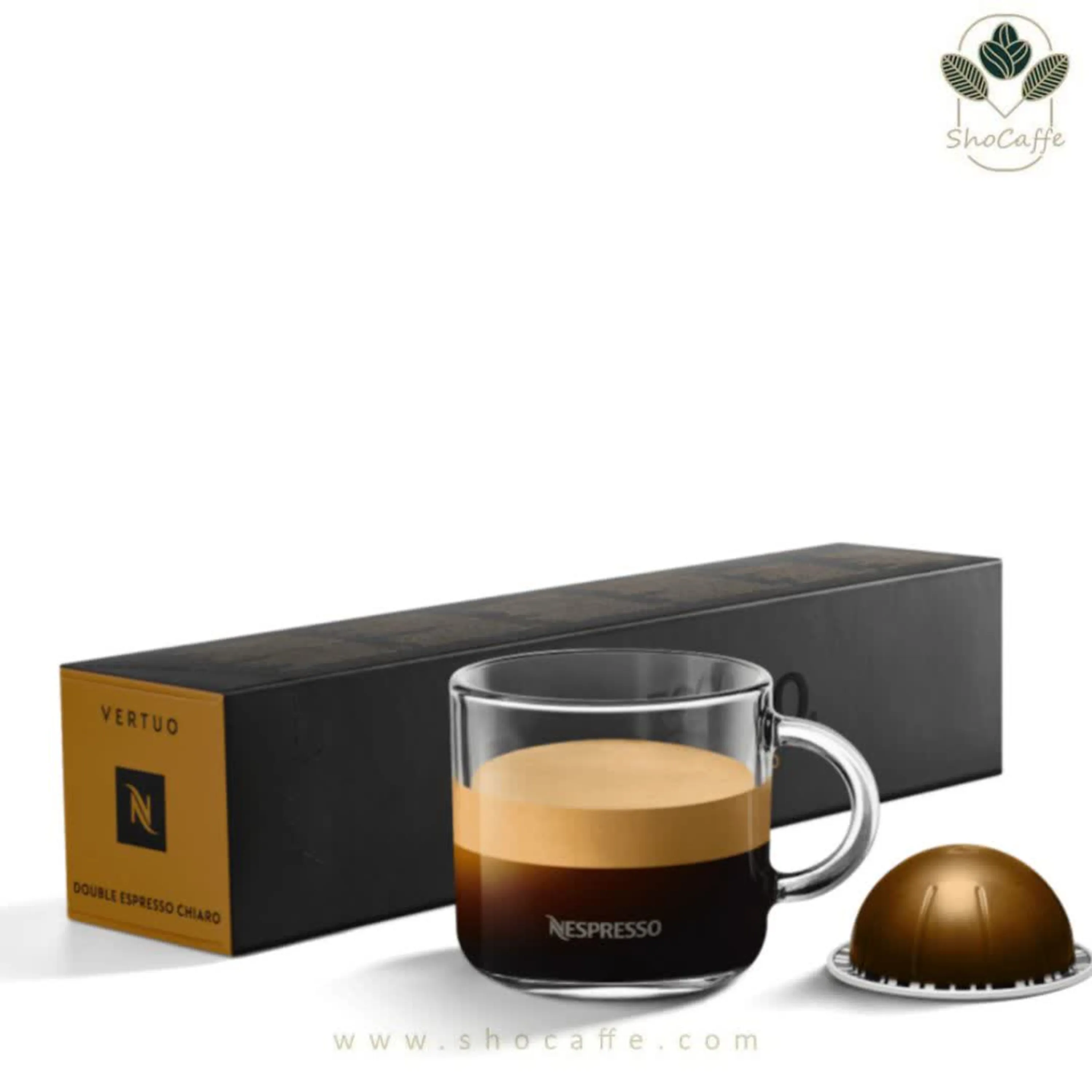 کپسول قهوه نسپرسو ورتو دبل اسپرسو چیارو Double Espresso Chiaro کپسول قهوه نسپرسو ورتو دبل اسپرسو چیارو Double Espresso Chiaro